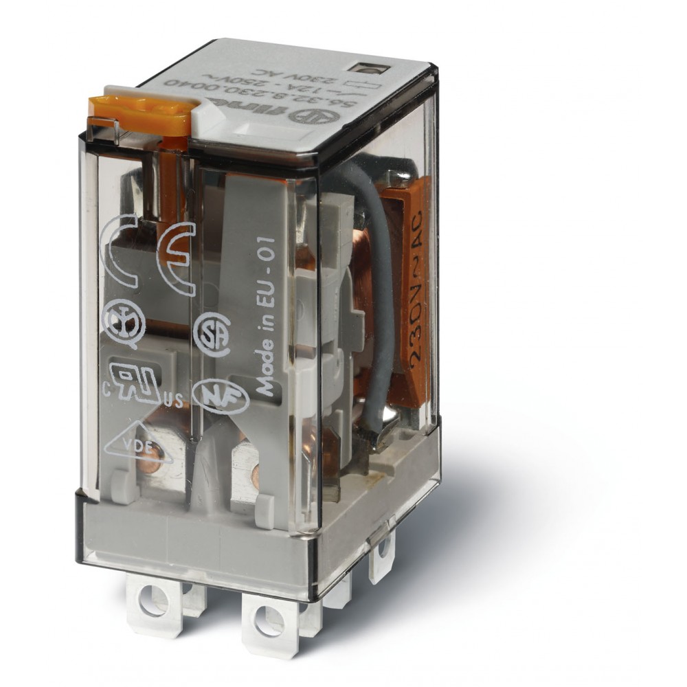 RELAIS 2RT 12A 24DC BT+IM