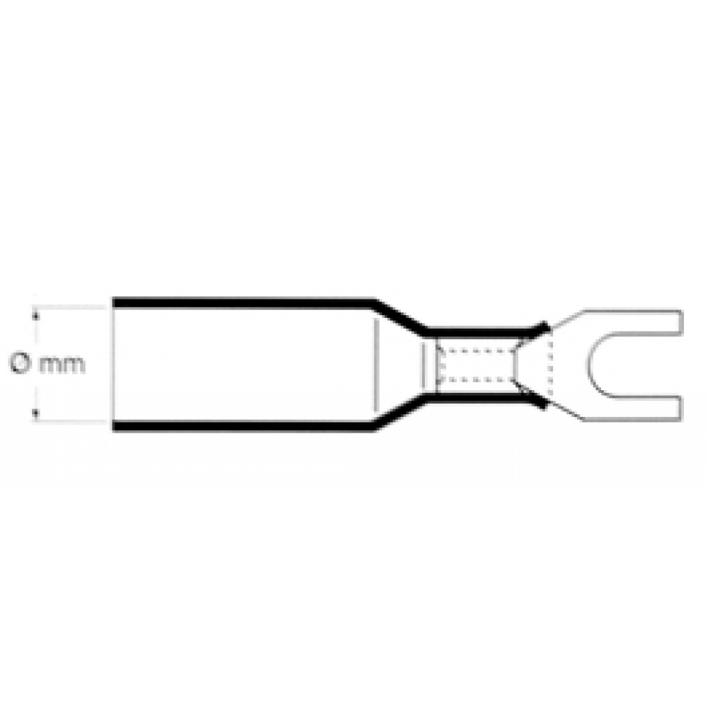 FOURCHES GAINE THERMO JAUNES D5MM