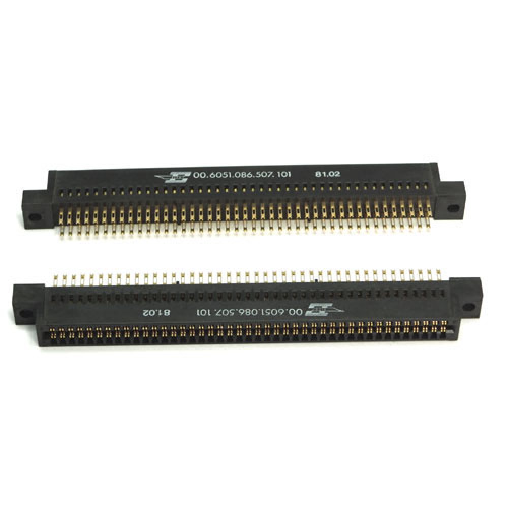 CONNECTEUR FEMELLE>COSSES 2X43PTS - 2,54