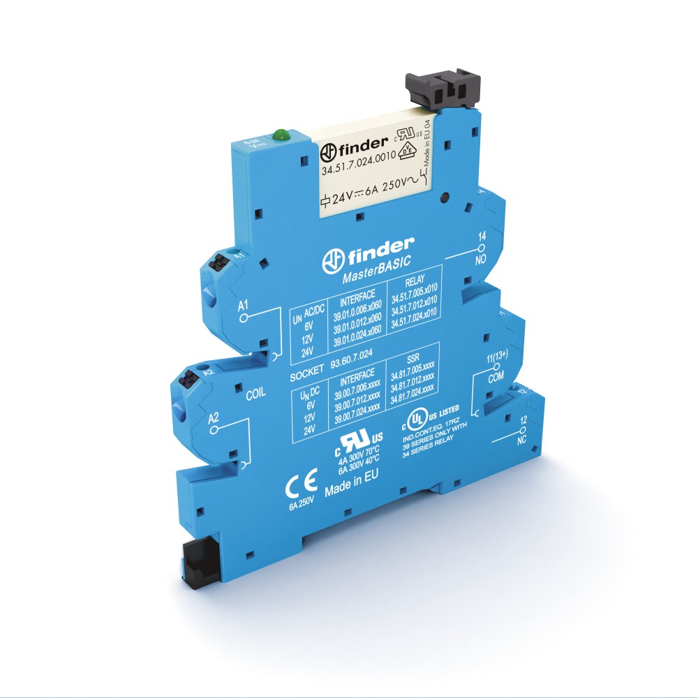 INT R MECA MasterOUTPUT U=24VAC/DC 1NO 6A AGNI CAGES