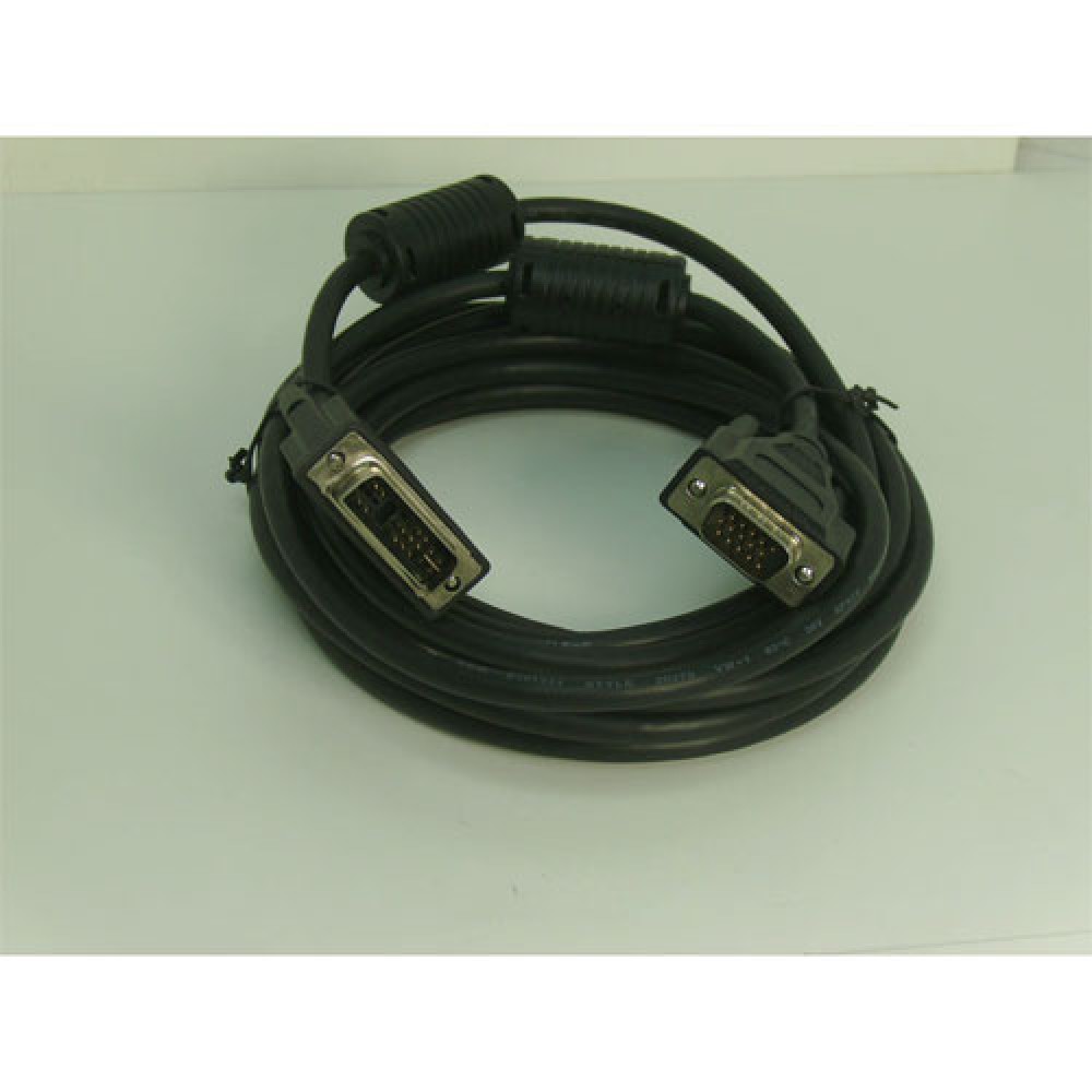CORDON DVI MALE  >>  VGA MALE 5 MÈTRES