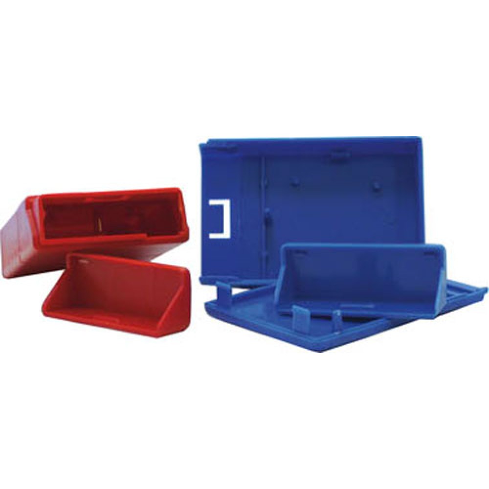 COFFRET PLASTIQUE C10  ROUGE LOT DE 10 P
