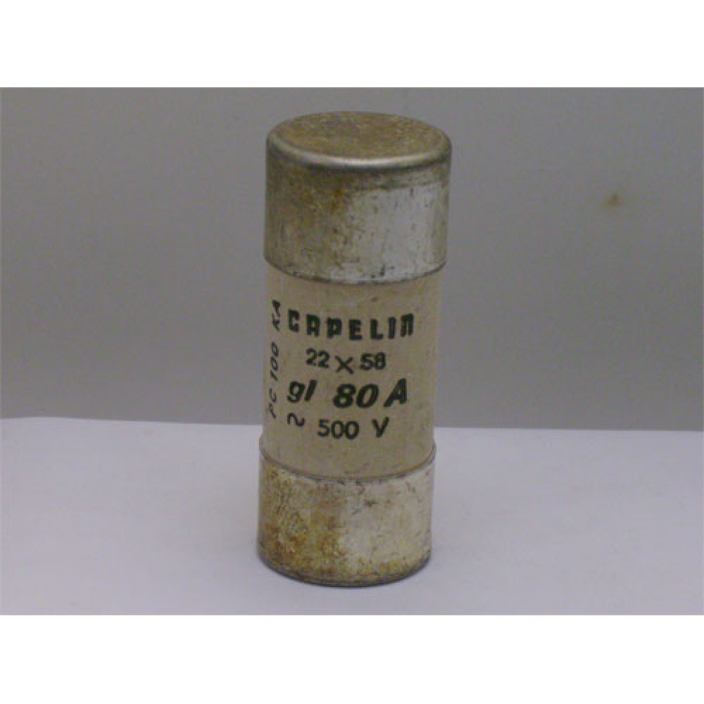 FUSIBLE  80AMP   22X58MM   LOT 2 PIECES