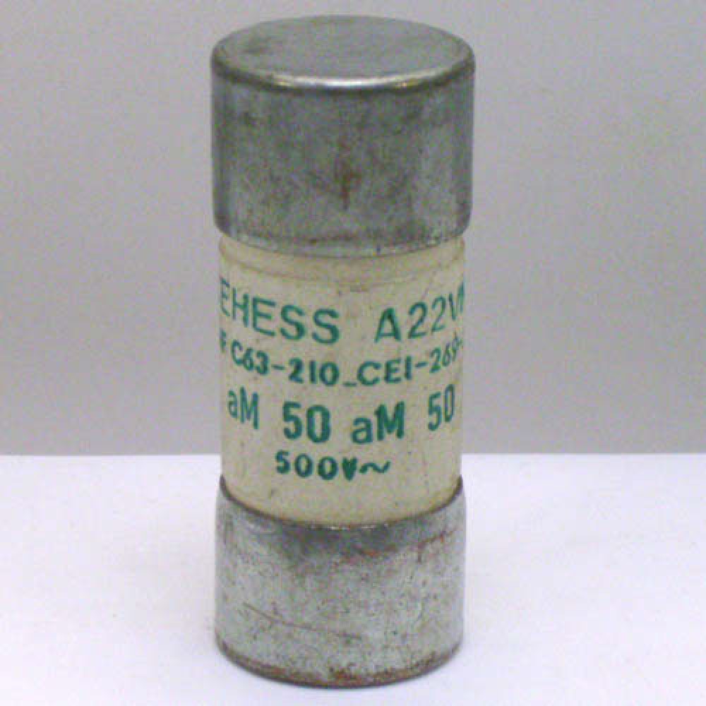 FUSIBLE  50AMP   22X58MM   LOT 2 PIECES