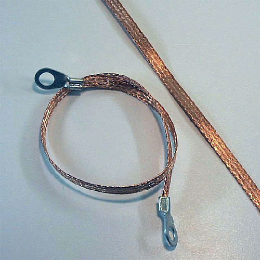 TRESSE DE MASSE CUIVRE  6X300MM