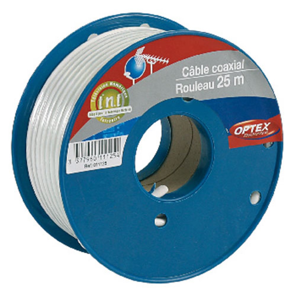 CABLE COAXIAL TV 75OHMS RX:25 METRES