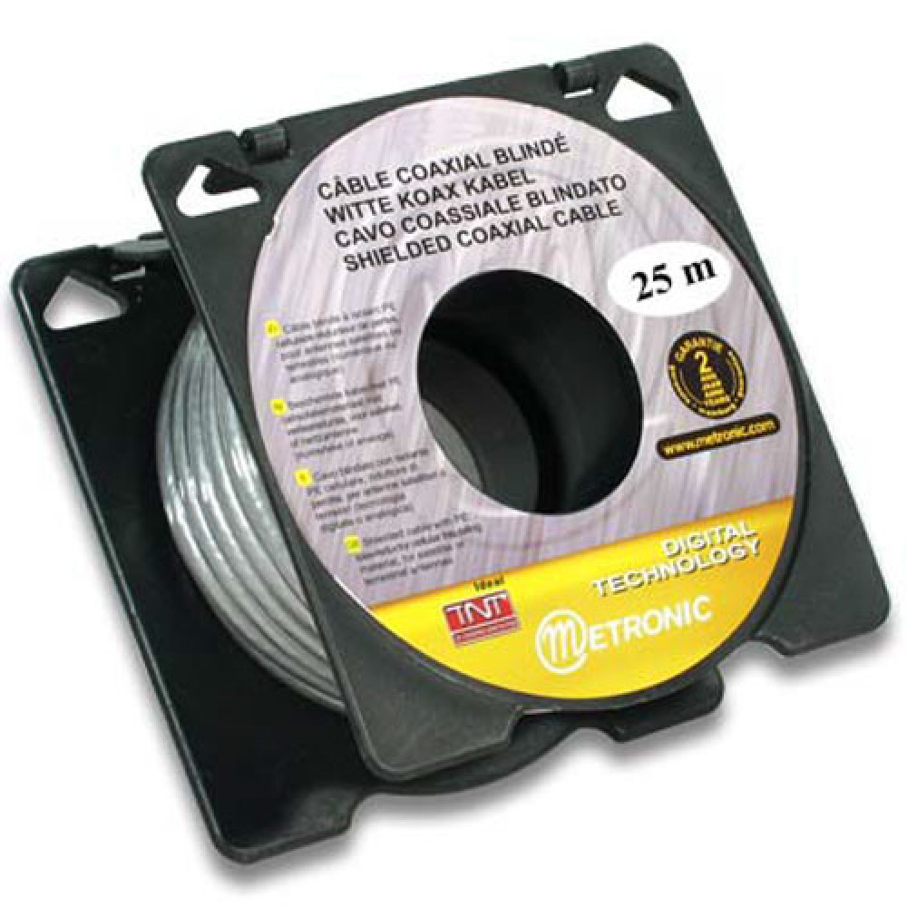 CABLE COAXIAL TV 75OHMS RX:25 METRES