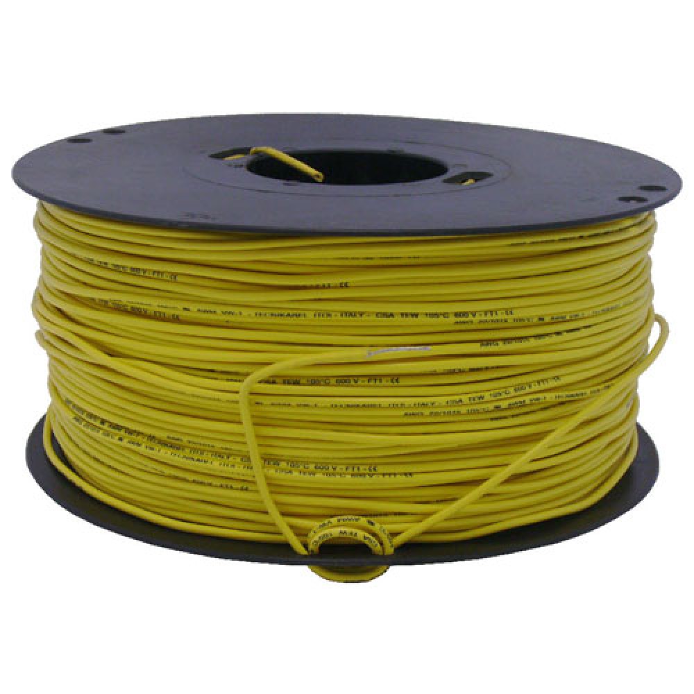 FIL DE CABLAGE  0,32MM² JAUNE LONG:305 M