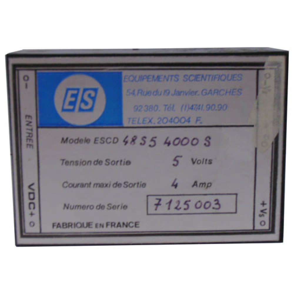 ALIMENTATION ENCAPSULEE 48V>+/-5VDC/4AMP