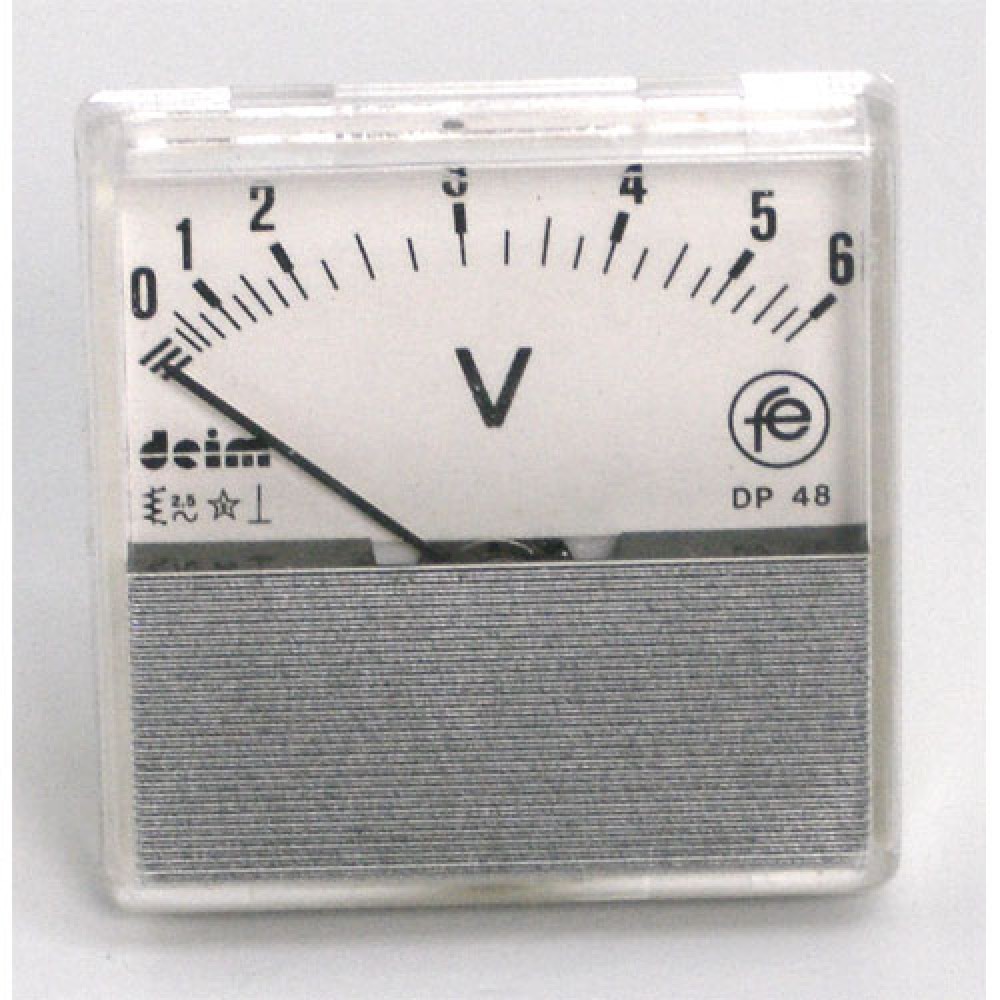 VOLTMETRE FER.   6 VAC  48 X 48MM