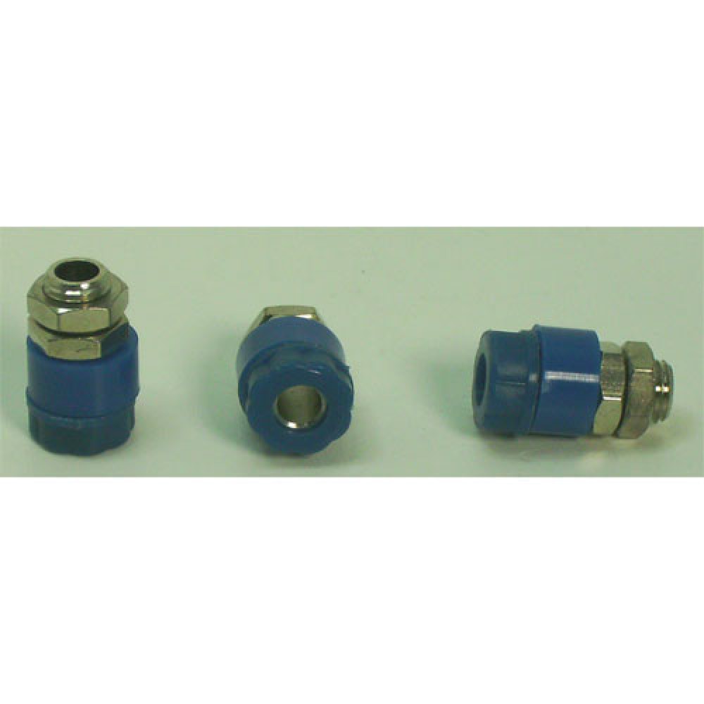 DOUILLES ISOLEES BANANE 4MM BLEUES 2P