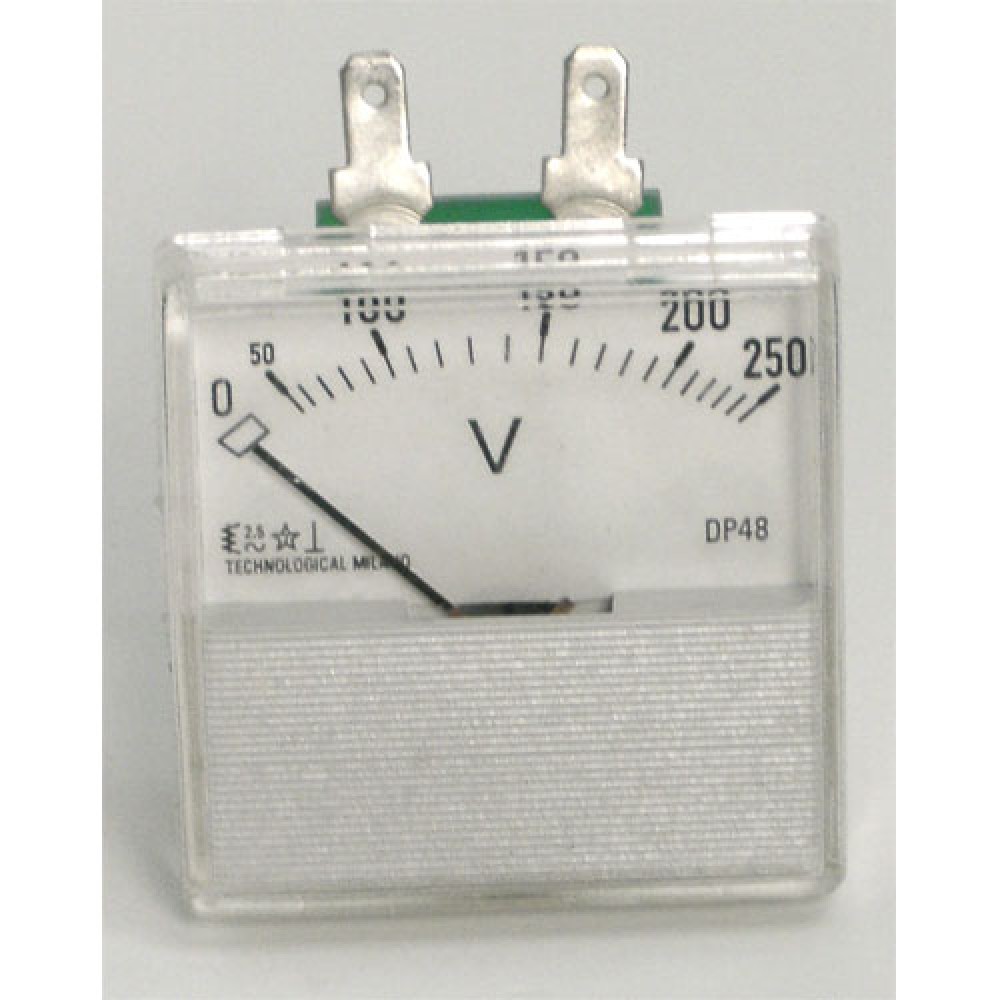 VOLTMETRE FER.   250 VAC  48 X 48MM
