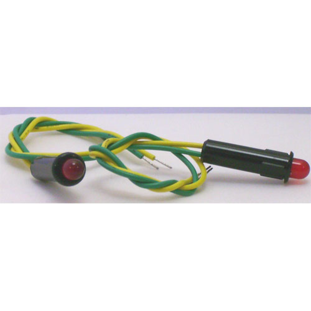 VOYANT LED 5MM ROUGE A FIL -- 5 PIECES