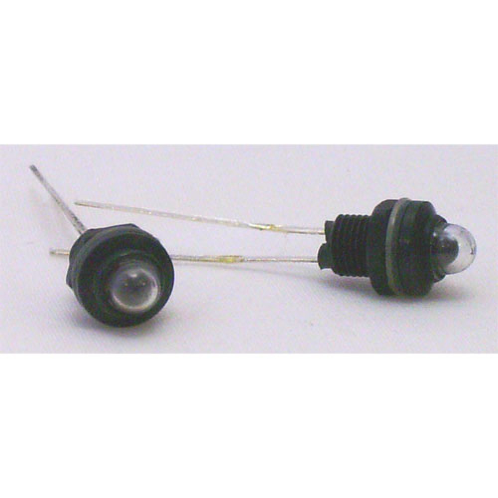 VOYANT LED 3MM ROUGE NOIR-ETANCHE--2 P