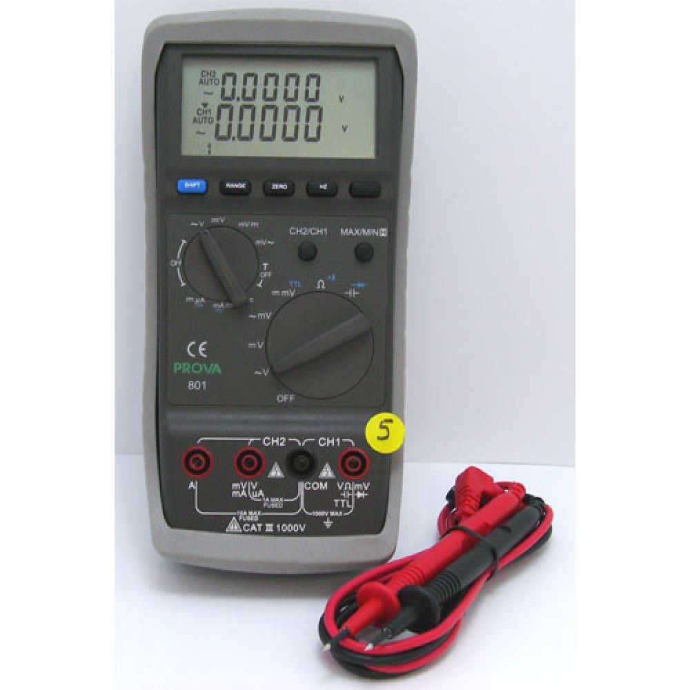 MULTIMETRE NUMERIQUE 2 CANAUX 2X60000PTS