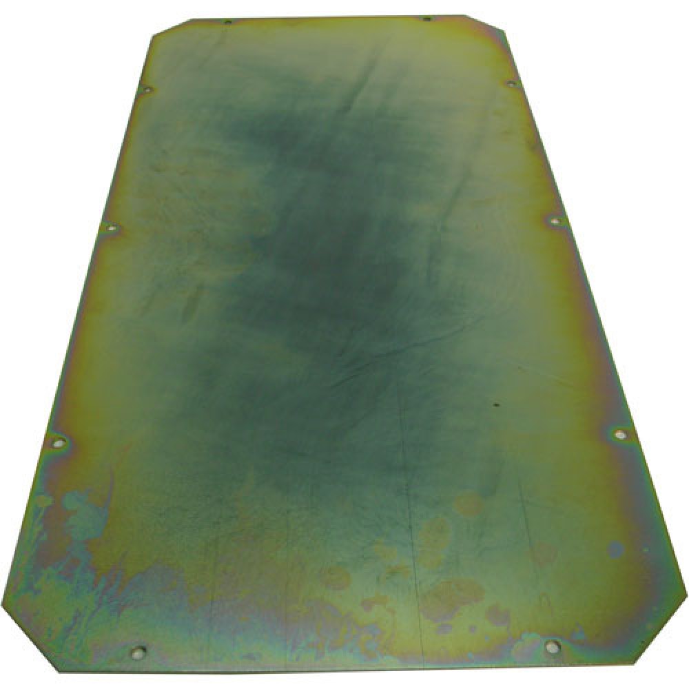 PLAQUE ACIER ANODISEE -- 490X243X1,5MM