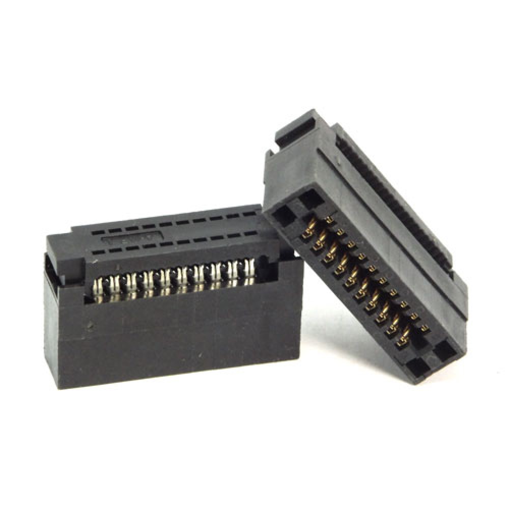 CONNECTEUR HE9 FEM.A SERTIR 2X10PTS 2-54