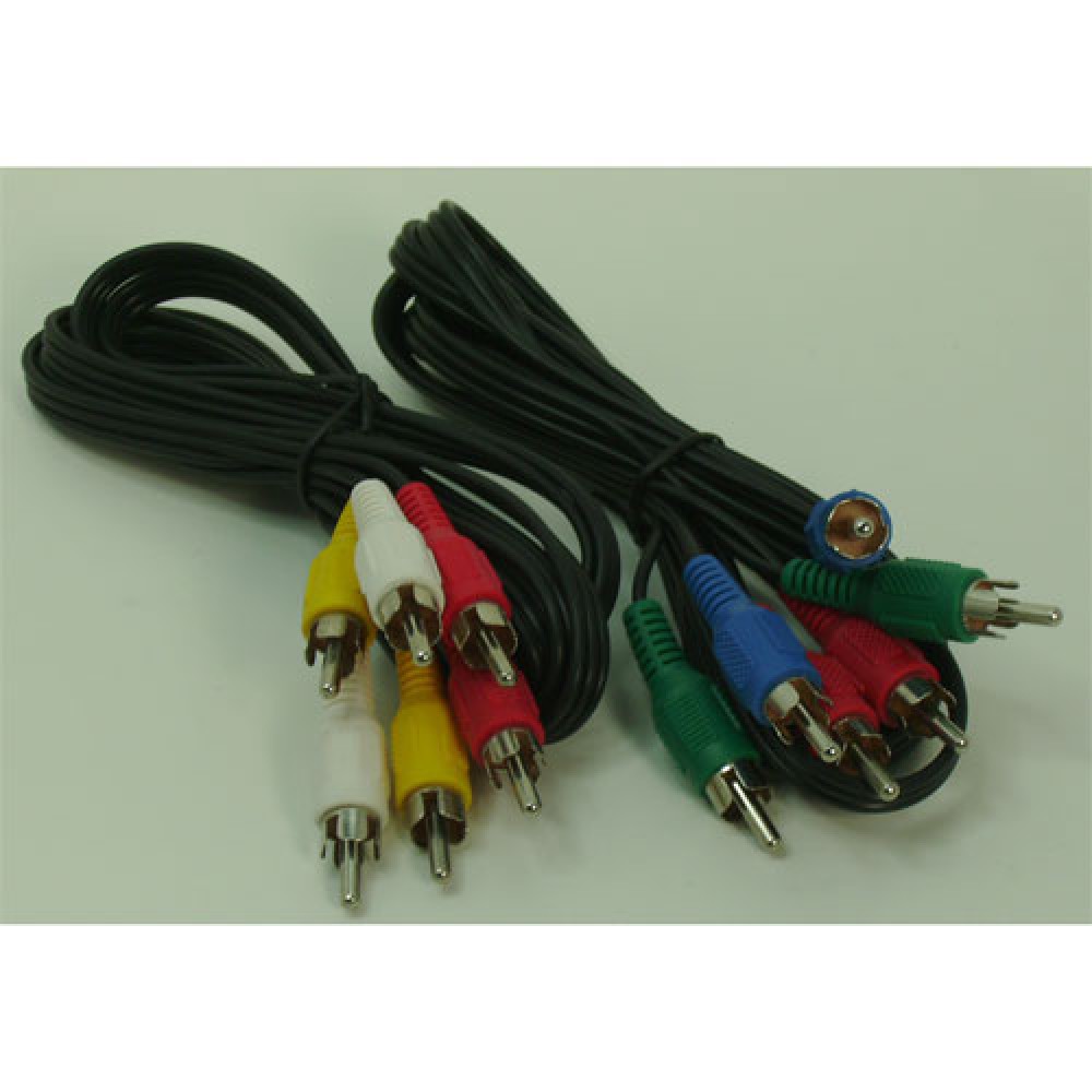 CORDON AUDIO-VIDEO 3 RCA M > M 1 MÈTRE