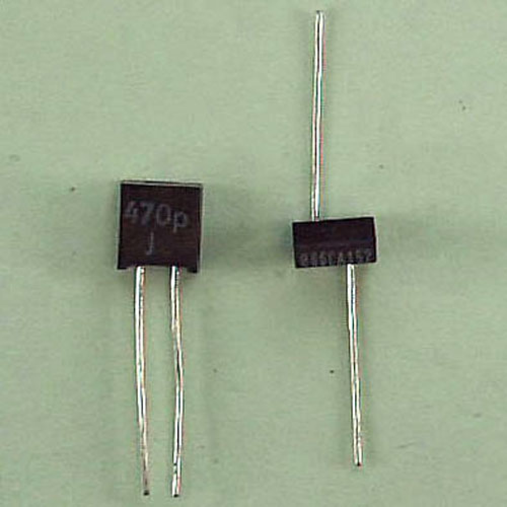 CONDENSATEUR MICA  ARGENTE 470PF 160VCC