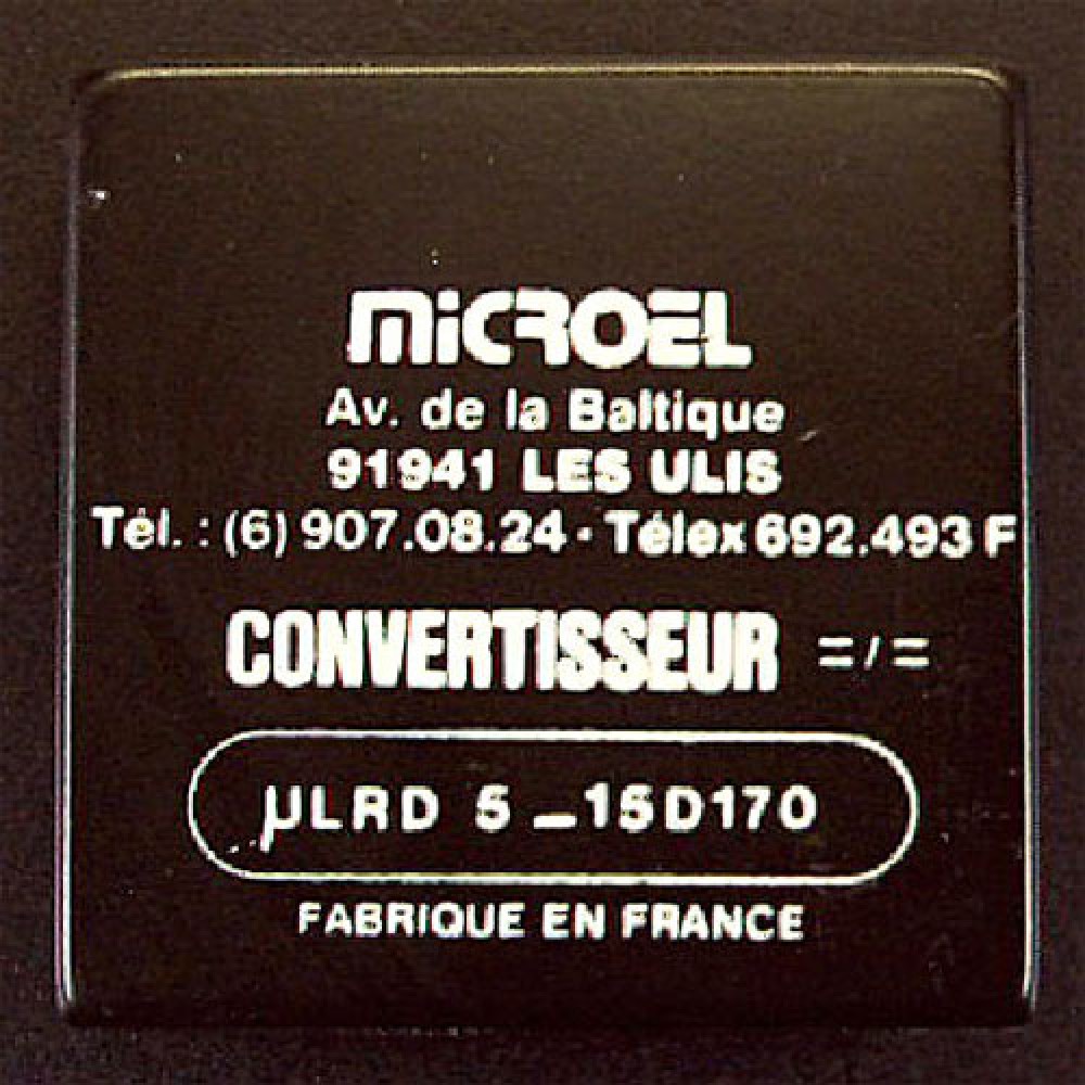 CONVERTISSEUR  5VDC >>> 15VDC/170MA