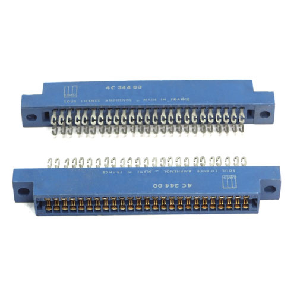 CONNECTEUR FEMELLE>COSSES 2X25PTS - 2,54