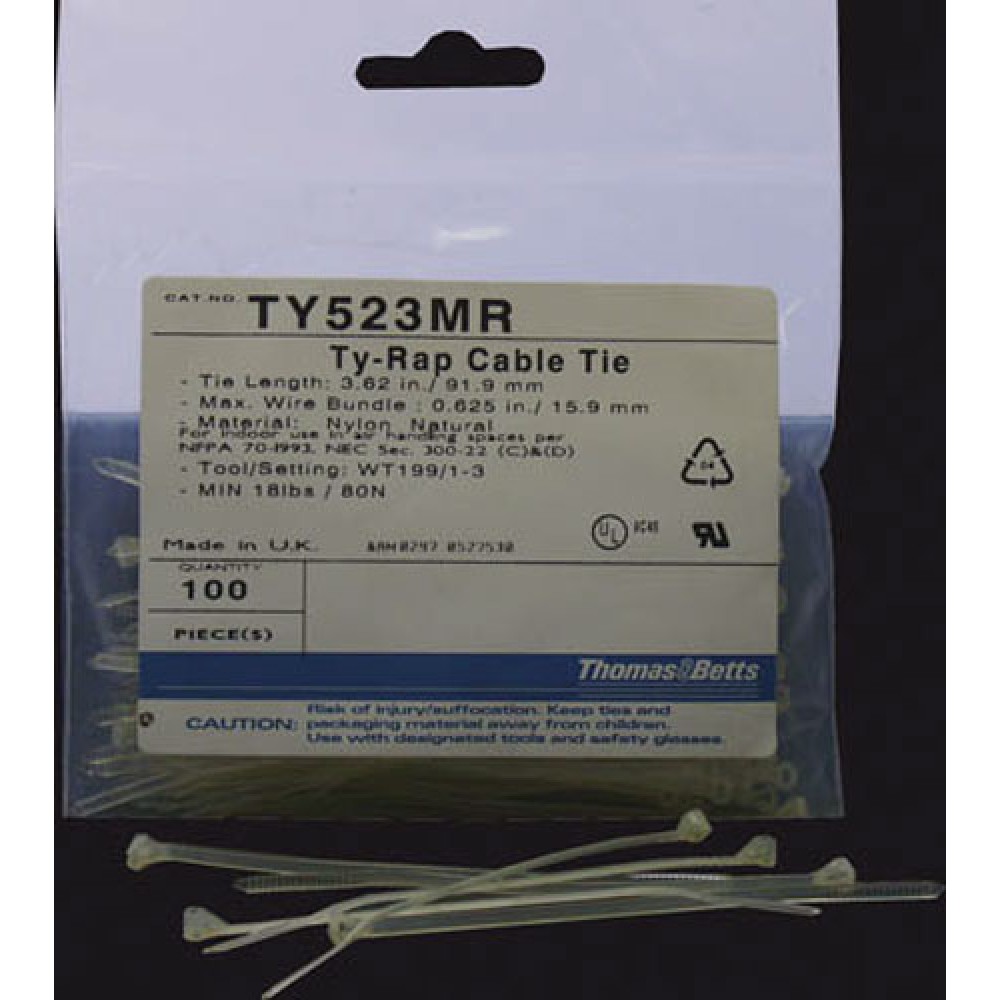 SERRE-CABLES IVOIRE 90X2,5MM SACHET 100P