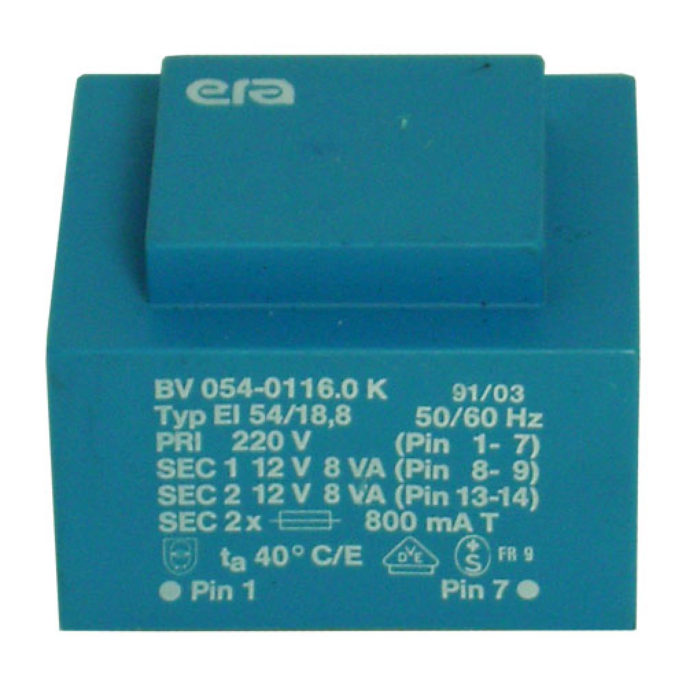 TRANSFO MOULE CI - 2 X 0/12 VAC - 16VA
