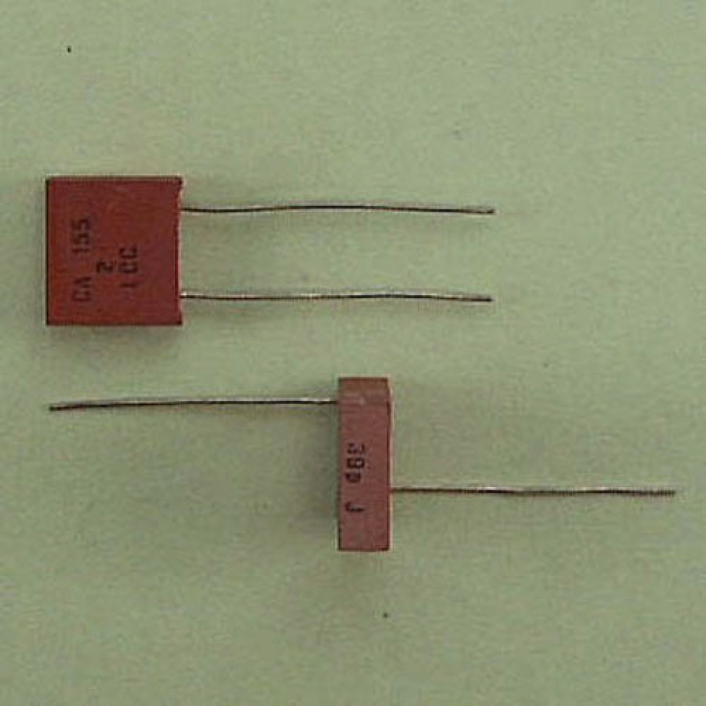 CONDENSATEUR MICA  ARGENTE 39PF 400VCC