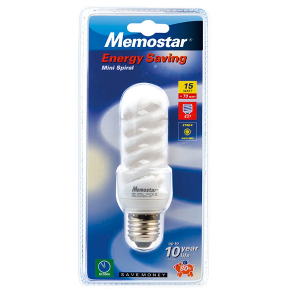 MEMOSTAR LAMPE ECO MINI SPIRAL 15W E27