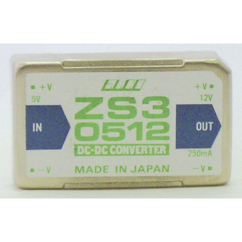 CONVERTISSEUR DC/DC 3W 5VDC>>12VDC 250MA