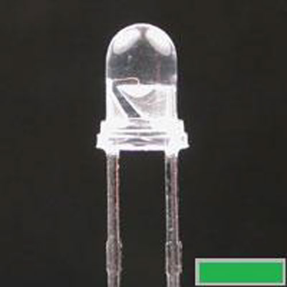 LED KINGBRIGHT L7104 &Oslash;3 VERTE 15000MCD