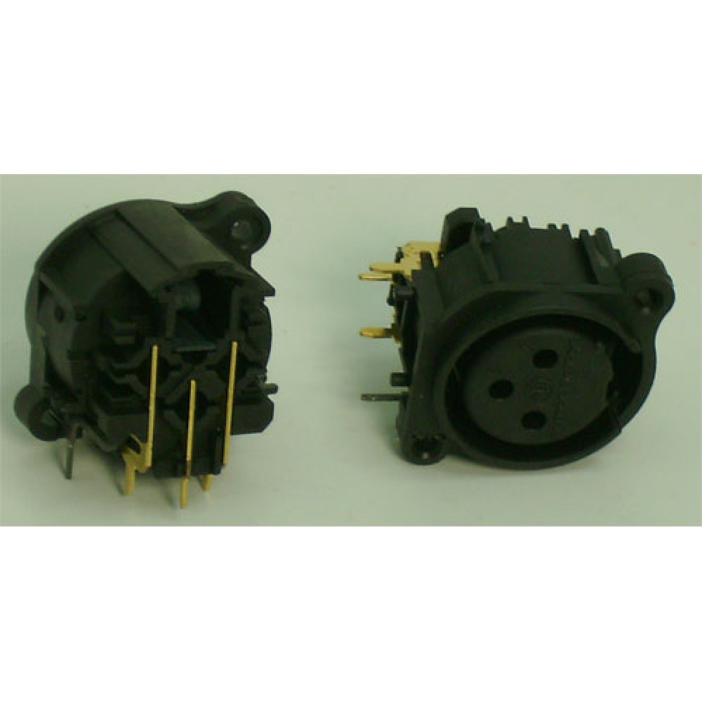 SOCLE METAL XLR FEM. 3 BR. CI VERTICAL