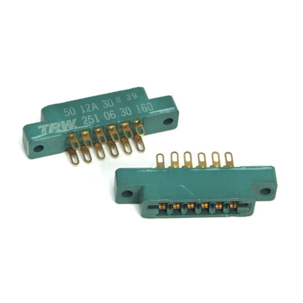 CONNECTEUR FEMELLE>COSSES 2X6PTS - 3,96
