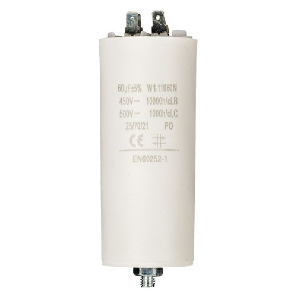 Condensateur de démarrage 60µF - 450V à cosses - bag