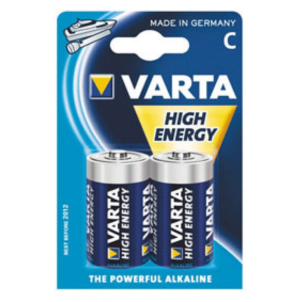 VARTA 2 PILES ALCALINES LR14 TYPE C