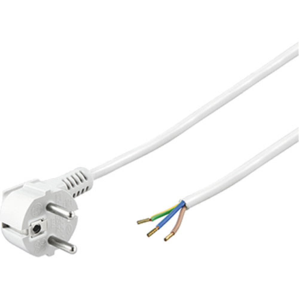 CORDON ALIMENTATION 3M 3X1MM² BLANC