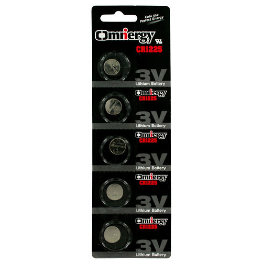 BLISTER 5 PILES BOUTONS CR1225 3V 50MAH