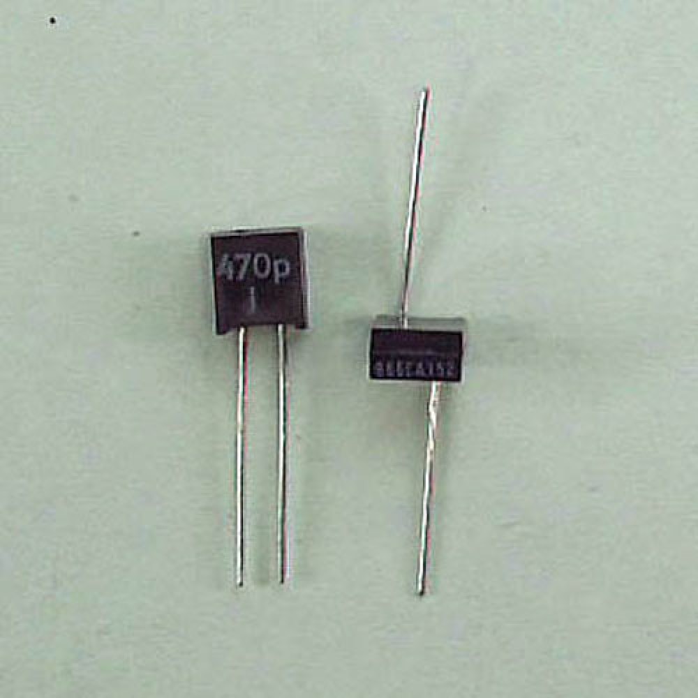 CONDENSATEUR MICA  ARGENTE 470PF 160VCC