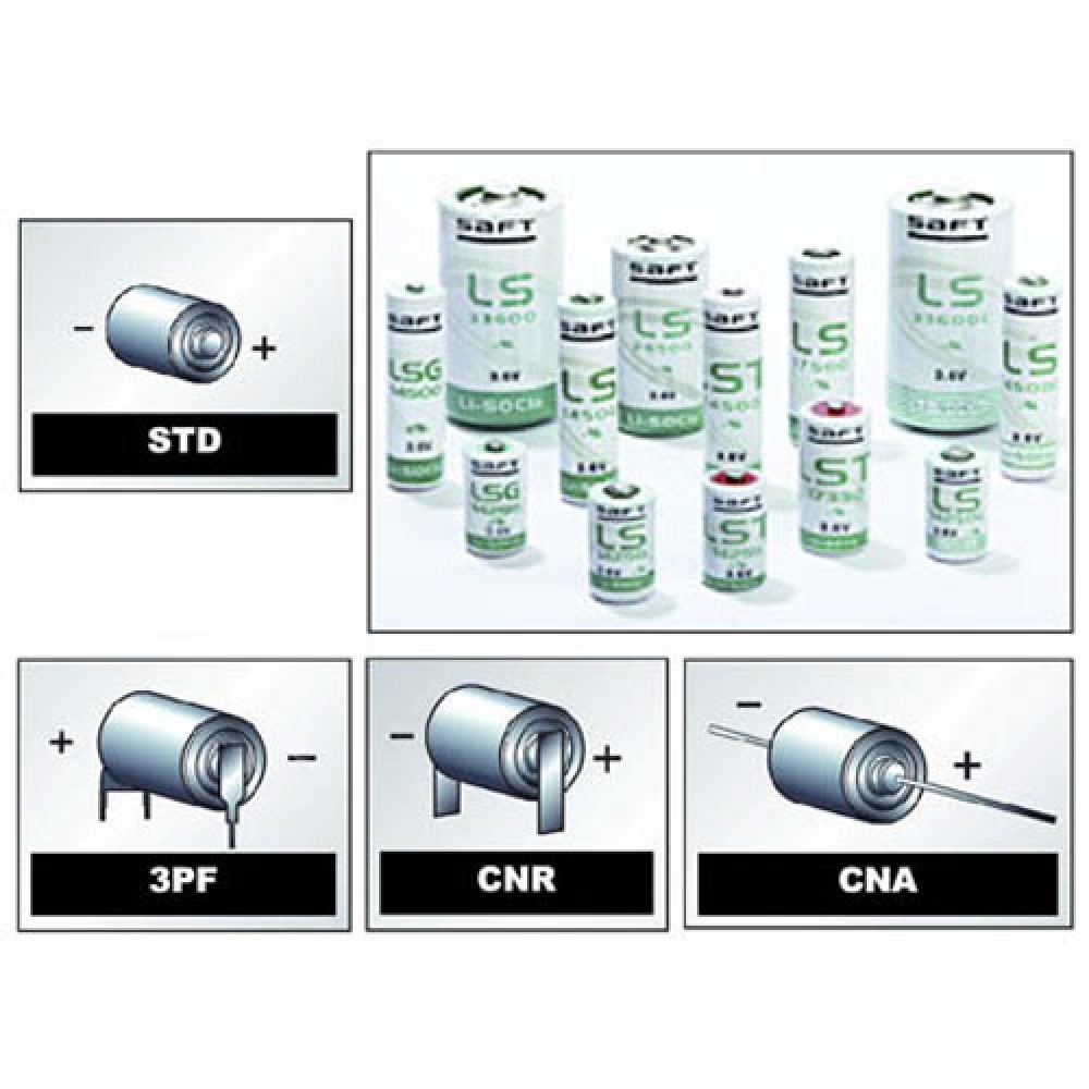 SAFT PILE LITHIUM 3,6V 2,6AH STANDARD