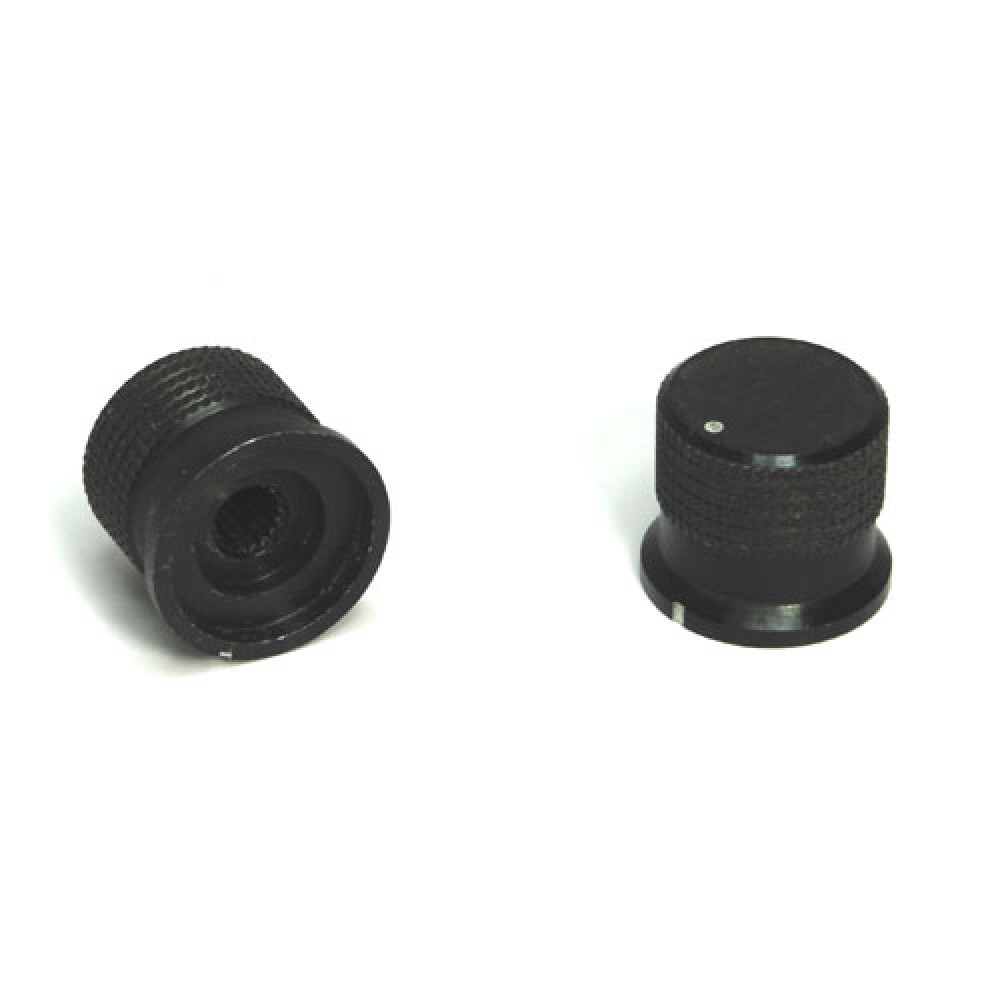 BOUTON AXE 6MM STRIE 20X17MM LOT DE 2 P