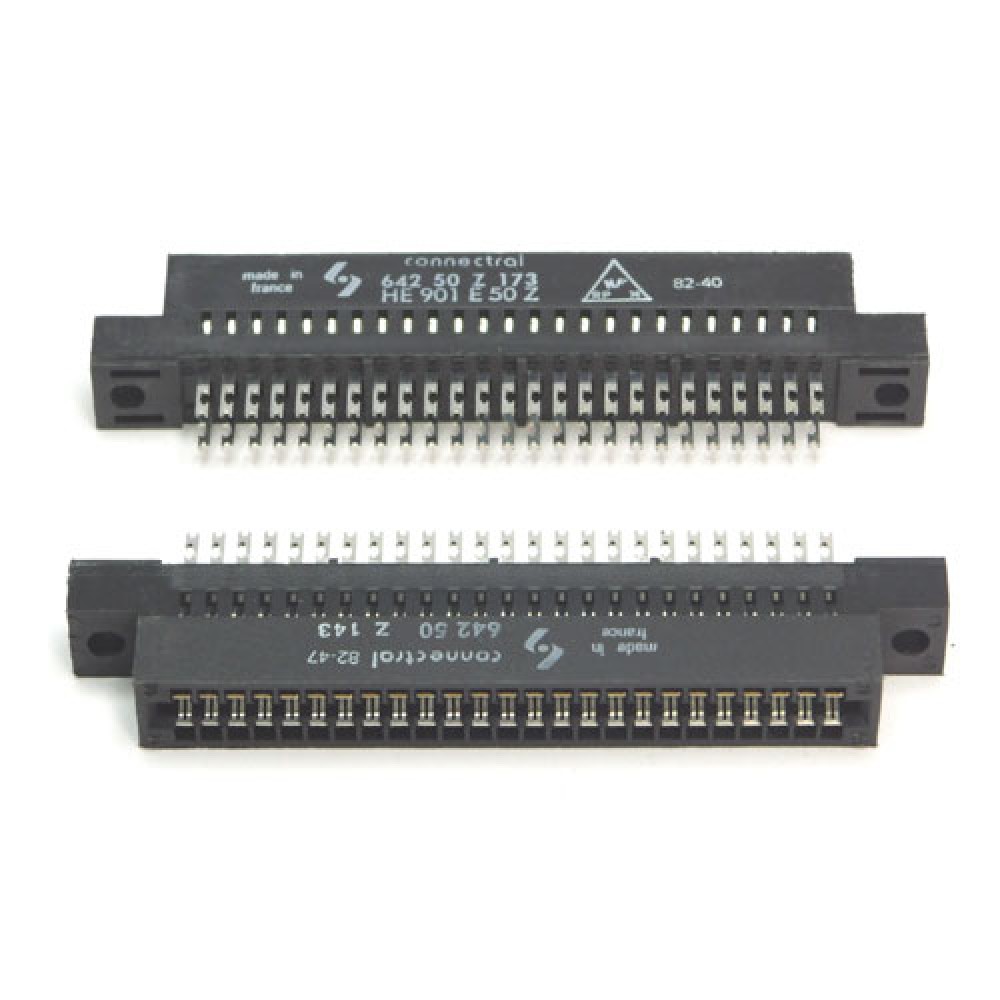 CONNECTEUR FEMELLE>COSSES 2X25PTS - 2,54
