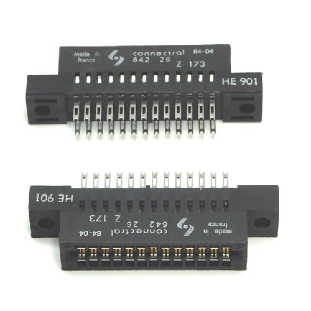 CONNECTEUR FEMELLE>COSSES 2X13PTS - 2,54