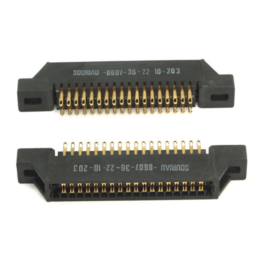 CONNECTEUR FEMELLE>COSSES 2X18PTS - 2,54