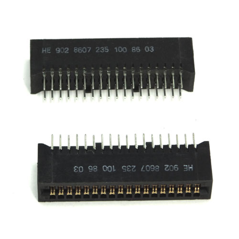 CONNECTEUR HE9 FEMELLE>CI 2X18PTS 2,54