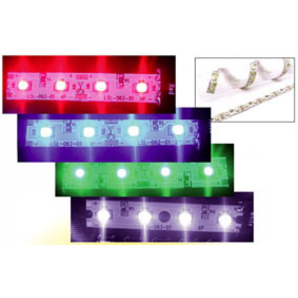 BANDE LUMINEUSE A LEDS BLEU RIGIDE