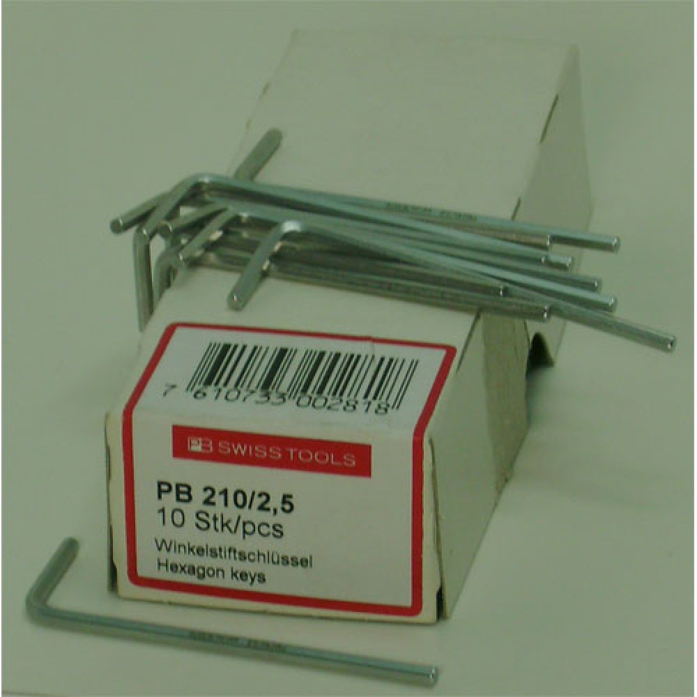 CLES BTR  2,5MM   BOITE DE 10 PIÈCES