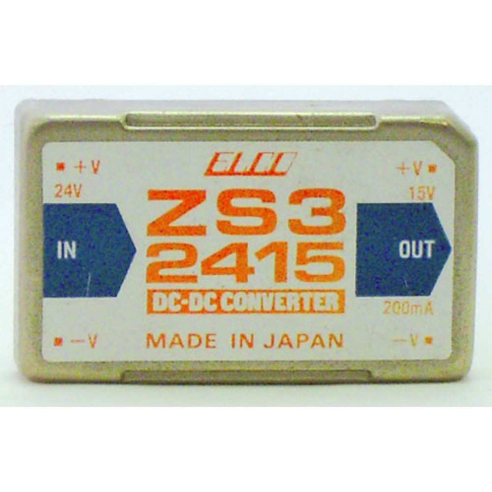 CONVERTISSEUR DC/DC 3W 24V>>+15V 200MA