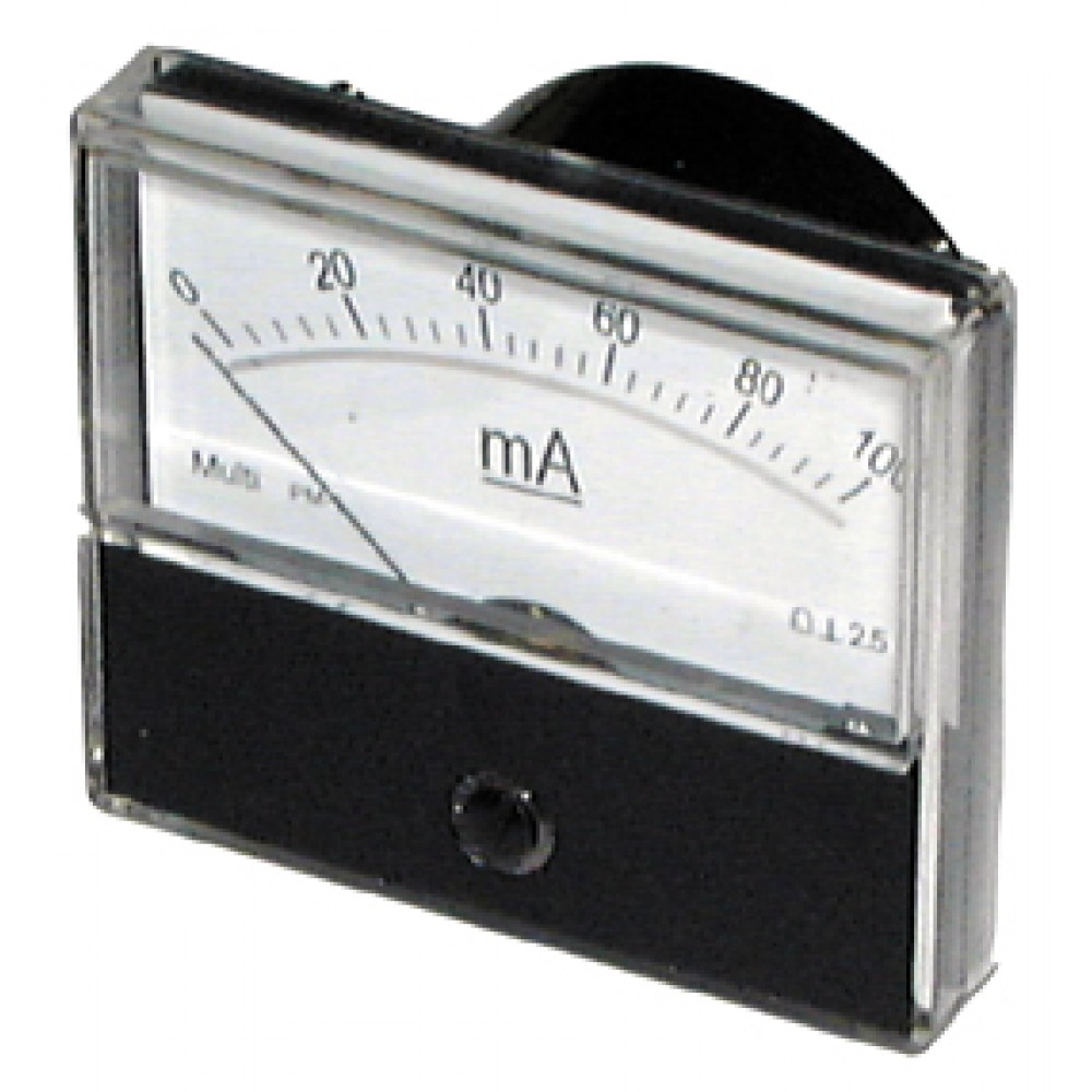 GALVANOMETRE AMPEREMETRE 500MA 70X60