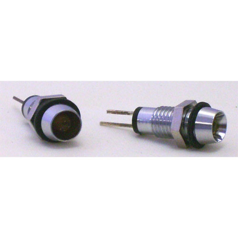 VOYANT LED 3MM JAUNE CHROME-- 2 PIECES