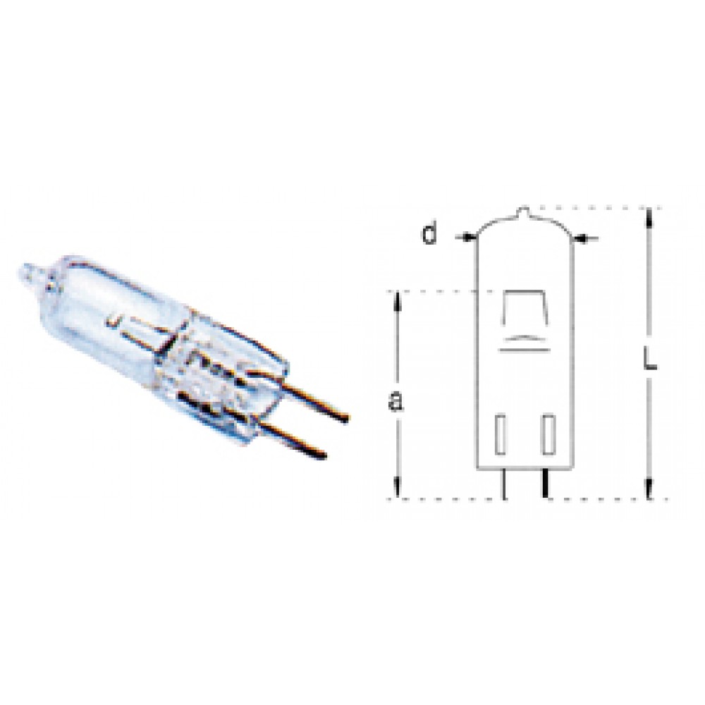 LAMPE G6.35 PIN 1MM  24V  275W
